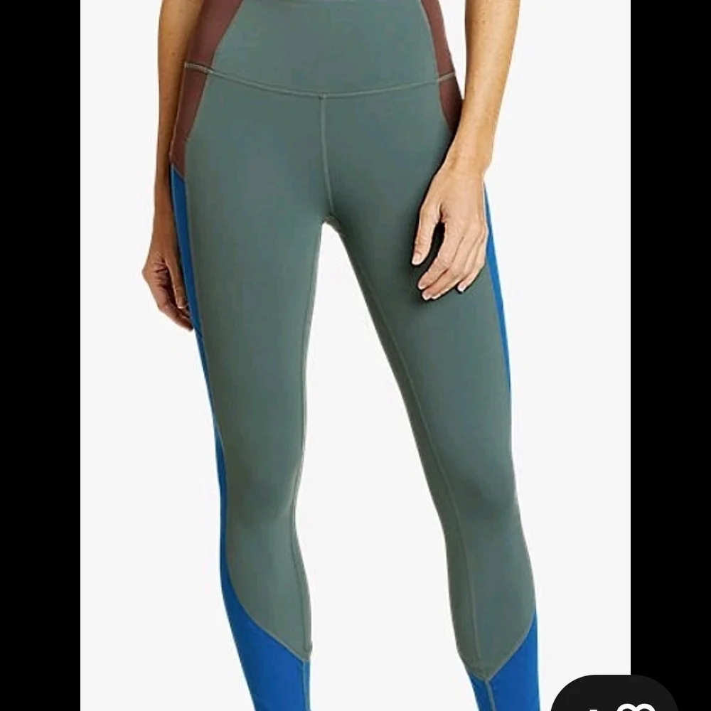 Eddie Bauer WomenGuide Trex 7/8-Length ColorBlock Leggings Small Dragonfly. - Picture 8 of 9